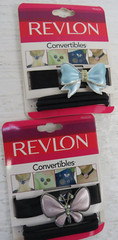 vtg y2k Lot of 8 NOS Revlon Convertibles RV4231 Brooch Choker and 3 Hair ties