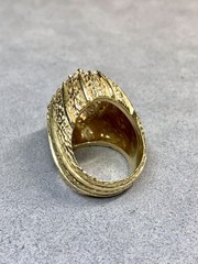 Vintage 1960’s 18K 2.25ct Marquise Diamond Large Cocktail Ring 4.75ctw GIA