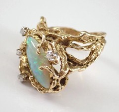 3Ct Marquise Lab Created Fire Opal Vintage Engagement Ring 14KYellow Gold Plated