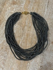 Vintage Stunning Carol Lee Beaded -16 Strand Choker 17” Carolee