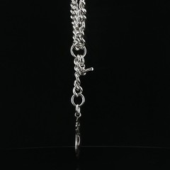 Magnificent Antique Birmingham Sterling Silver Albert Watch Chain