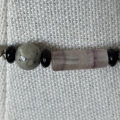Vintage Semi-precious Natural Stone Necklace Barrel Clasp 24”