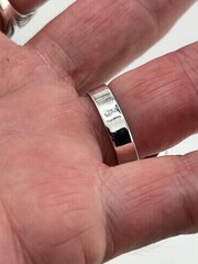 Vintage TAXCO Mexico flip ring 925 Sterling silver engravable Size 8.5 EUC