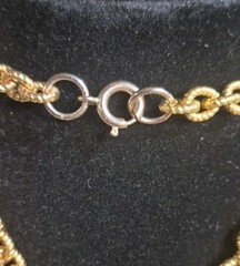 Vintage SIGNED JOMAZ Statement Pendant Gold Tone Necklace Faux Tortoise Cabochon