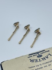 Krementz Larter shirt Bodkin studs Mother of pearl and seed pearl center