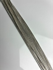 Joan Rivers M Silver Tone Multi Strand Snake Chain Tassel W/box