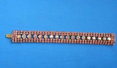 Vintage Joanne Jewels of Elegance Bracelet Man Made Gems Gold plated 6 1/2″