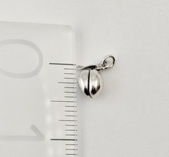 Vintage Sterling Silver 3D Peach Fruit Solid Charm Pendant Garden – 4.2g