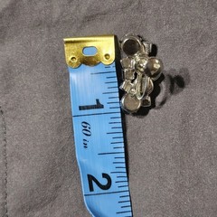 Vintage Clear Rhinestone Cluster Climber Huggie Earrings