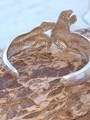 Year Of The Horse ~ Beautiful Vintage Sterling Horse Cuff