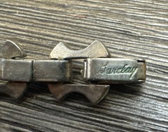 Barclay Signed Vintage Silver Tone 16″ Necklace