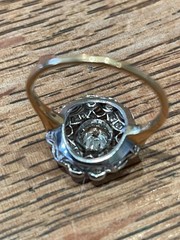 Vintage Style Edwardian Lab Created Diamond In 925 Sterling Silver Gifted Ring