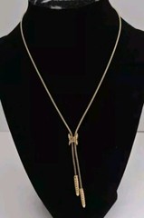Vintage Artristry T.M Gold Tone Lariat Design Chain Collar Necklace