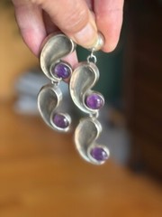 Antonio Pineda attributed Mexico sterling silver Amethyst Set