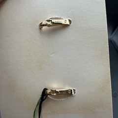 NWT VTG 1950s-1960s CROWN TRIFARI Gold-tone Branch Brooch Earrings Set Jewelry