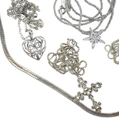 Lot 15pc WEARABLE Sterling Silver Jewelry Necklaces Earrings Art Deco Etc