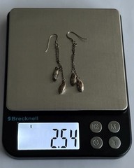 Vintage 925 Sterling Silver Dangling Earrings with a Chain Link Design 2.5in
