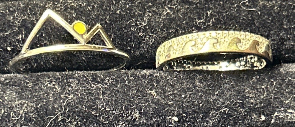 Pura Vida | Sunrise Ring Sz 9 , Live Free Ring Size 8