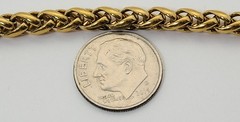 Stunning Givenchy Gold Tone 5mm Wheat Link Chain Signature 4 “G” Logo Clasp 24″