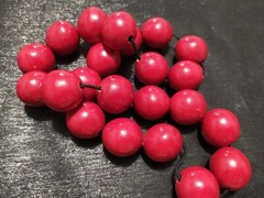 Vintage women’s beads Red color Soviet Made in the USSR Rare