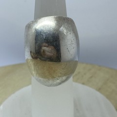 Large Domed Knuckle Ring Sterling Silver Made In Mexico Size 5.5