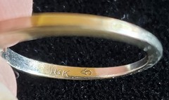 Vintage 18K White Gold Ring Lot Bands Empty Settings 4.27g Emerald Cut Signed AJ