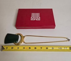Vintage Lanvin Bijoux Lucite Interchangeable Pendant Necklace in Original Box