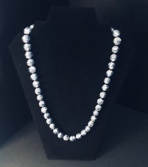 Asian Style Oriental Jewelry-Boho Necklace Porcelain Blue And White Longevity