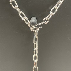 4th of JULY Perfect Gift Rare CAROLINE EMMONS Art Deco NEW Silver Tone Necklace