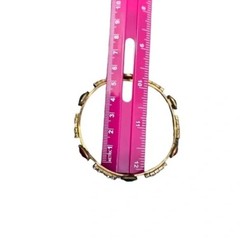 Bundle Bohemian Jewels Brass Bangle Bracelet Gold Tone Multi Color Elegant