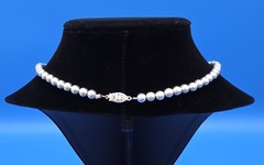 Vintage 16″ Sterling Silver 6 MM Polished Round Bead Ball Necklace 13.08 grams