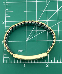 Vintage Foster Gold Filled ID Locket Bracelet Inscribed “Fran” 5.5 to 8 In
