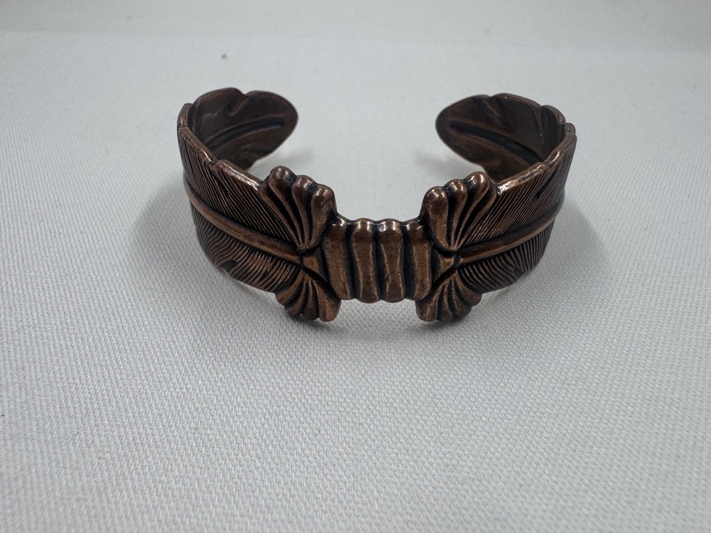 Vintage Wheeler Manufacturing Co Copper Cuff Bracelet