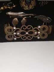 Napier Gold Tone Necklace 24″” And Matching Earrings Signed & Misc Jewlery/Pins