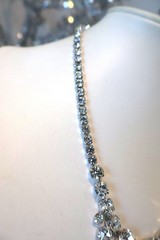 Eisenberg Rhinestone Vintage Necklace 16″ Excellent Condition N326