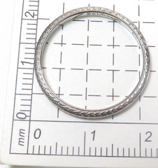 Antique Art Deco Unisex 1920’s Belais Wedding Band 18KW Ring Sz 9.25 UK-S 1.94MM
