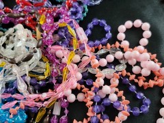 Bead Necklace Costume Parade Mardi Gras Party Various Colors & Length Vintage