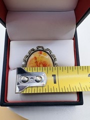 Vintage Adjustable Floral Glass Oval Cocktail Ring Gold Brass Multicolor