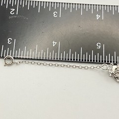 Vintage 70’s Sterling Silver 7″ Variety Charm Bracelet Double Link Safety Chain