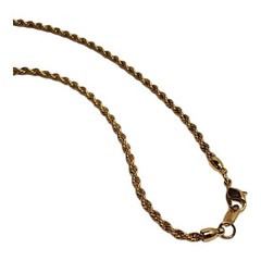 Flower Brooch Pendant Fashion Necklace Red Amber Teardrop 30″ Goldtone Chain