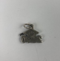 925 Sterling Silver 2010 Graduation Charm Marked SJC Preowned