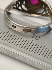 Silver Ring Soviet 875 Ring Unisex Adults vintage silver ring ussr Jewellery