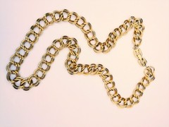 GIVENCHY Double Link 30″ Gold-Tone Chain Designer Classic VTG Necklace