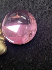 Vintage AJC American Jewelry Bubble Gum Girl Brooch Gold Tone Pink Bubble Signed