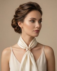 5 Pcs Women’s Scarf Ring Clip Set Gold Pearl Silk Scarf Holder Buckle
