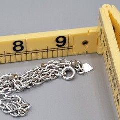 Sarah Coventry Long 2 Strand Chain Necklace Silver Tone Spring Ring Close Vtg