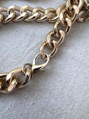 1980s 1990s VTG long or double Gold Chunky Chain Halloween brutalist Necklace