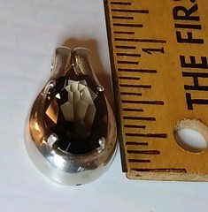 Vintage Pendant Sterling Silver KBN 925 Smoky Quartz Kababna Pendant