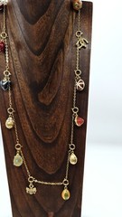Joan Rivers Faberge Egg Necklace Collection 13 Different Vintage Charms 28 in