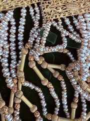 Vintage Miriam Haskell Baroque Pearl Multi-Strand Necklace (c. 1940s–1950s)
